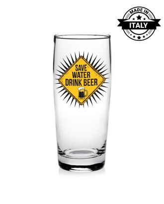 Pahar pentru bere, 400 ml, Save Water Drink Beer - SIMONA'S COOKSHOP